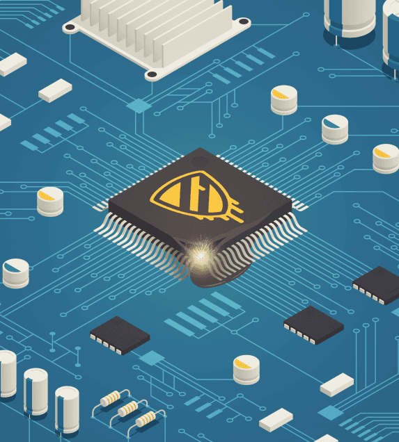 Circuit board illustration